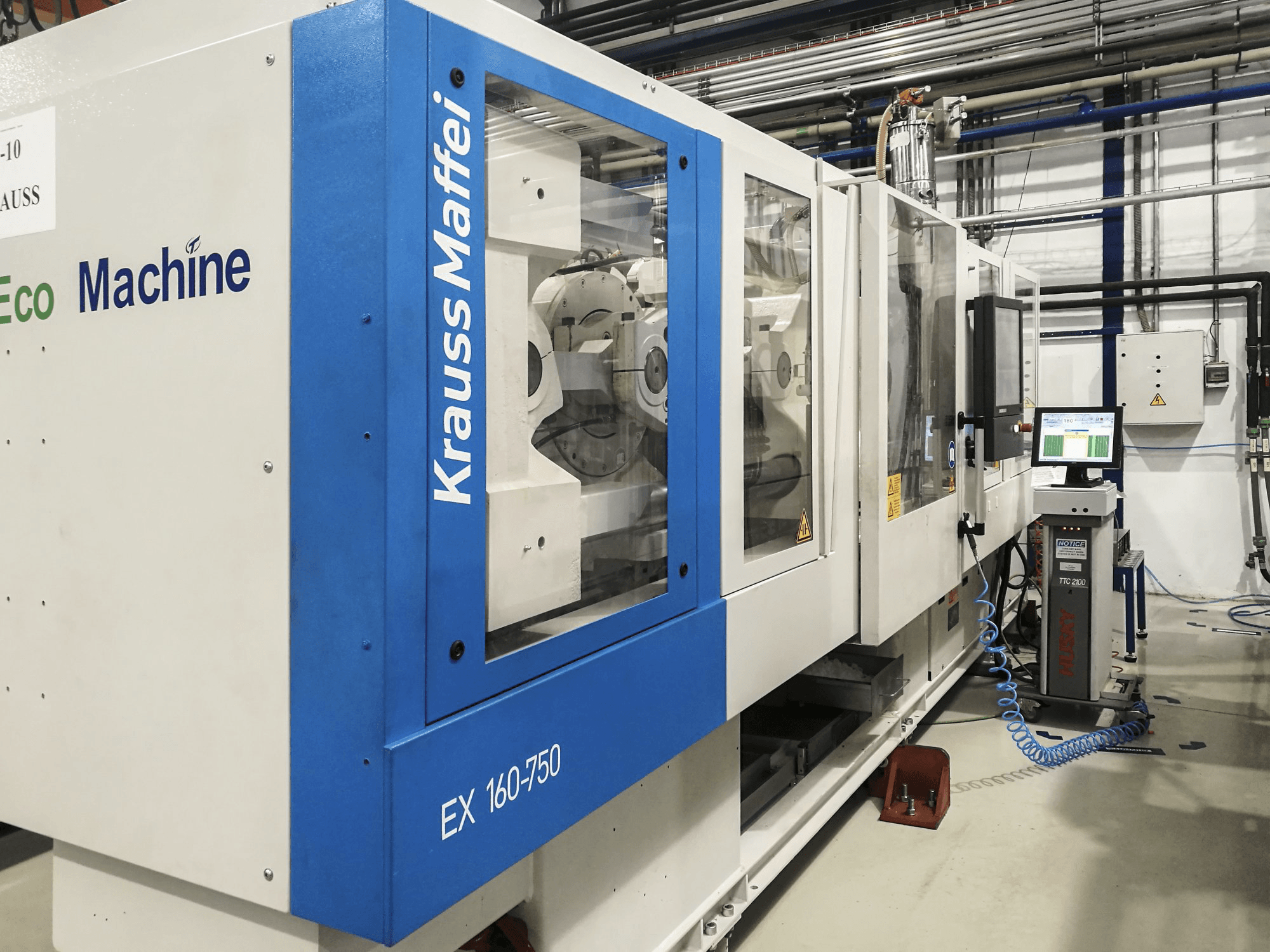 Linke Ansicht der Krauss Maffei 160-750 EX Maschine