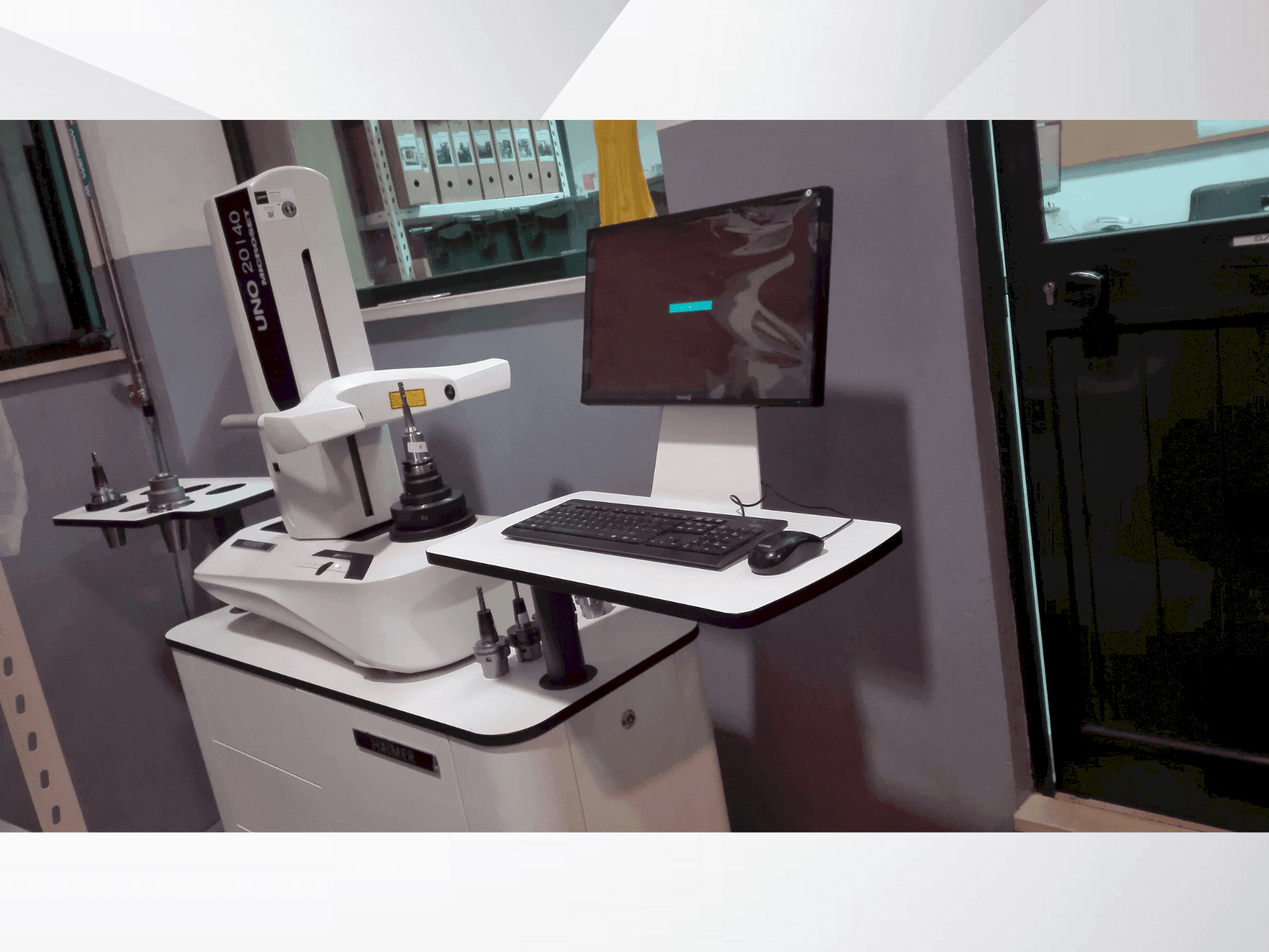 Frontansicht der HAIMER UNO 20/40 microset Maschine