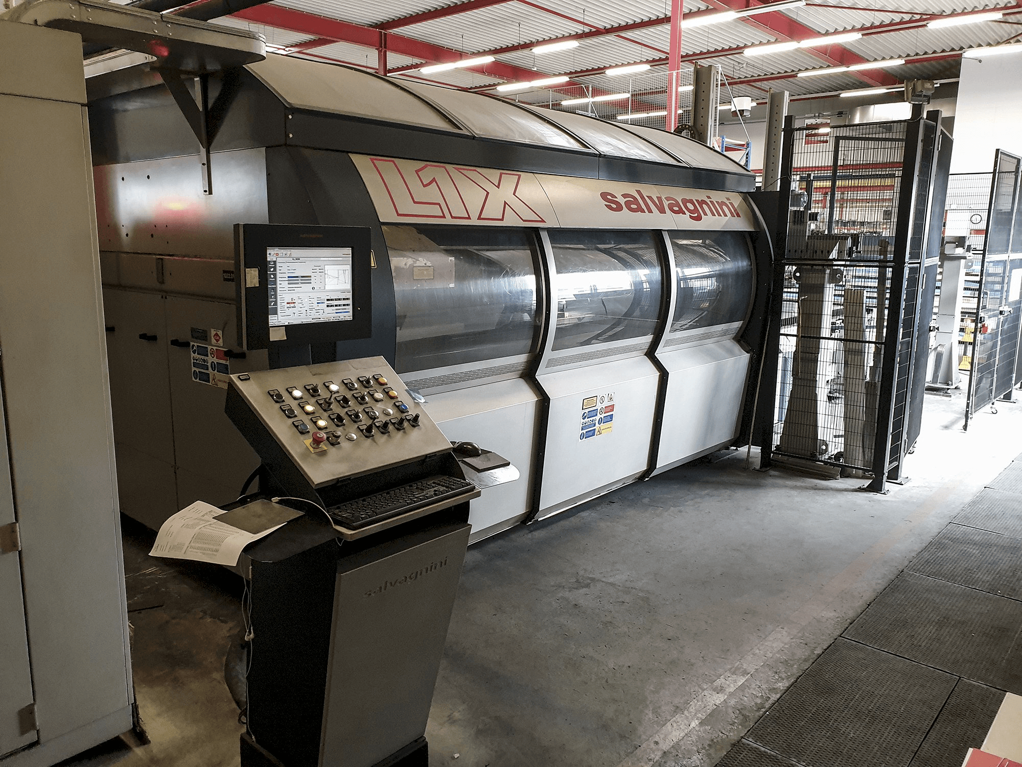 Linke Ansicht der Salvagnini L1X Maschine