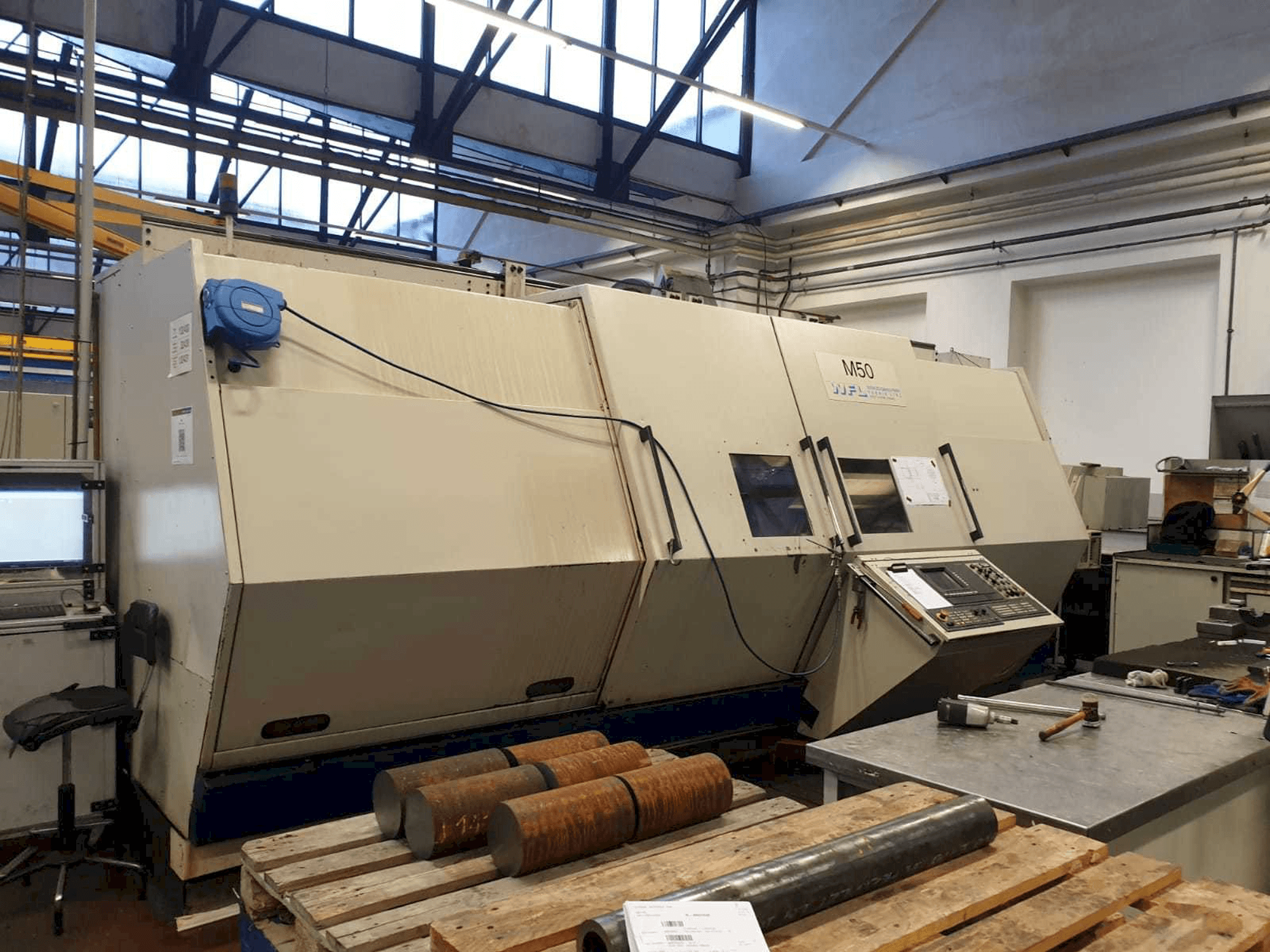 Frontansicht der WFL M50 Maschine