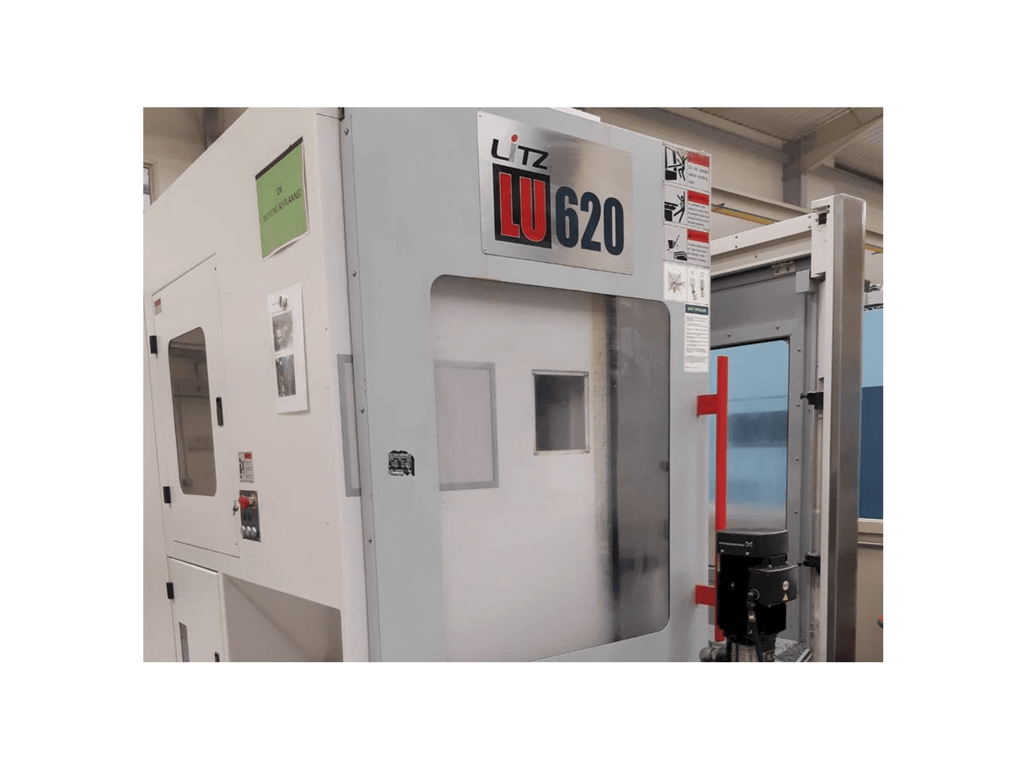 Frontansicht der Litz LU 620 Maschine