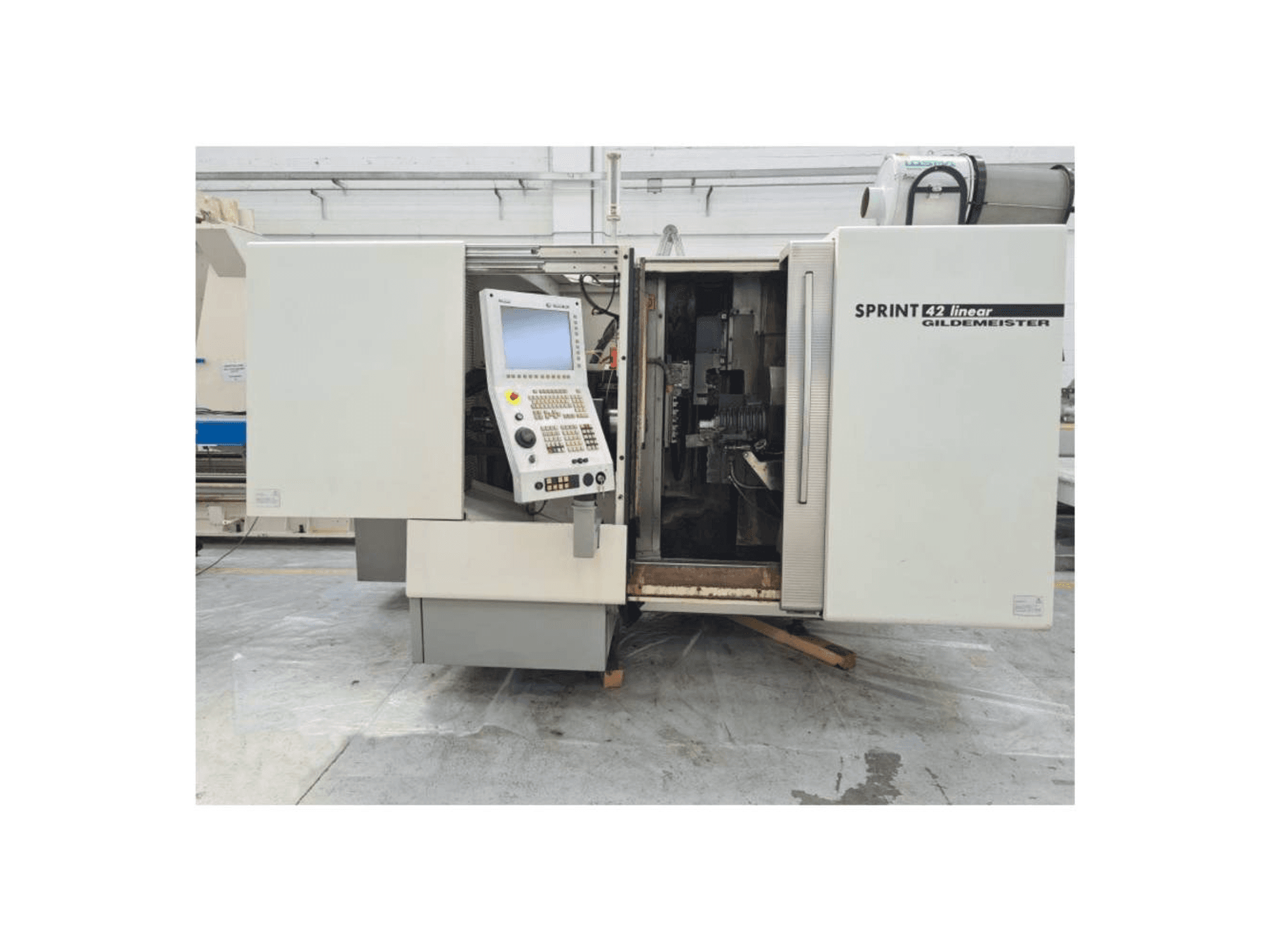 Frontansicht der Gildemeister Sprint 42 linear Maschine