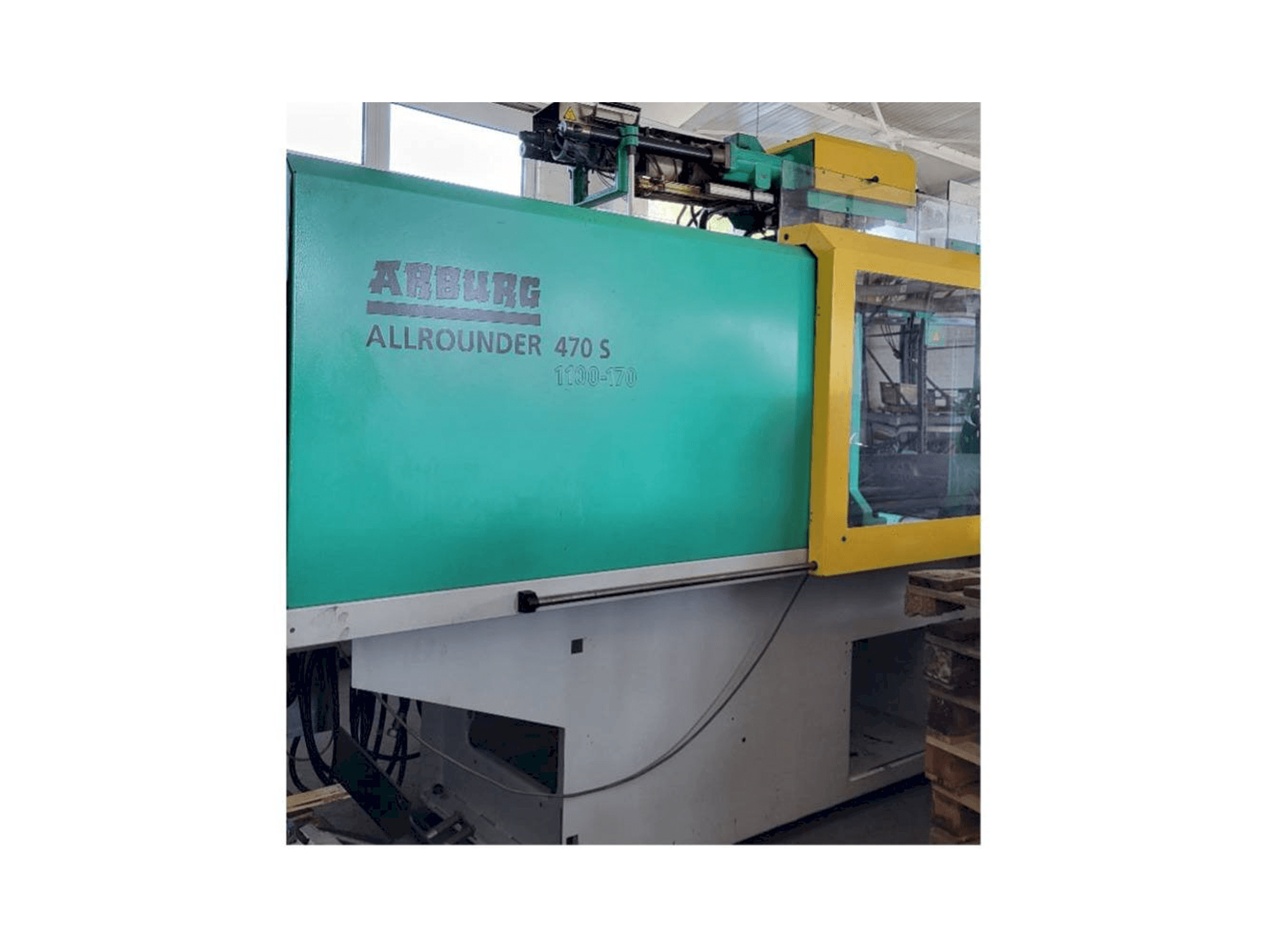 Frontansicht der Arburg Allrounder 470S 1100 - 170/170 Maschine
