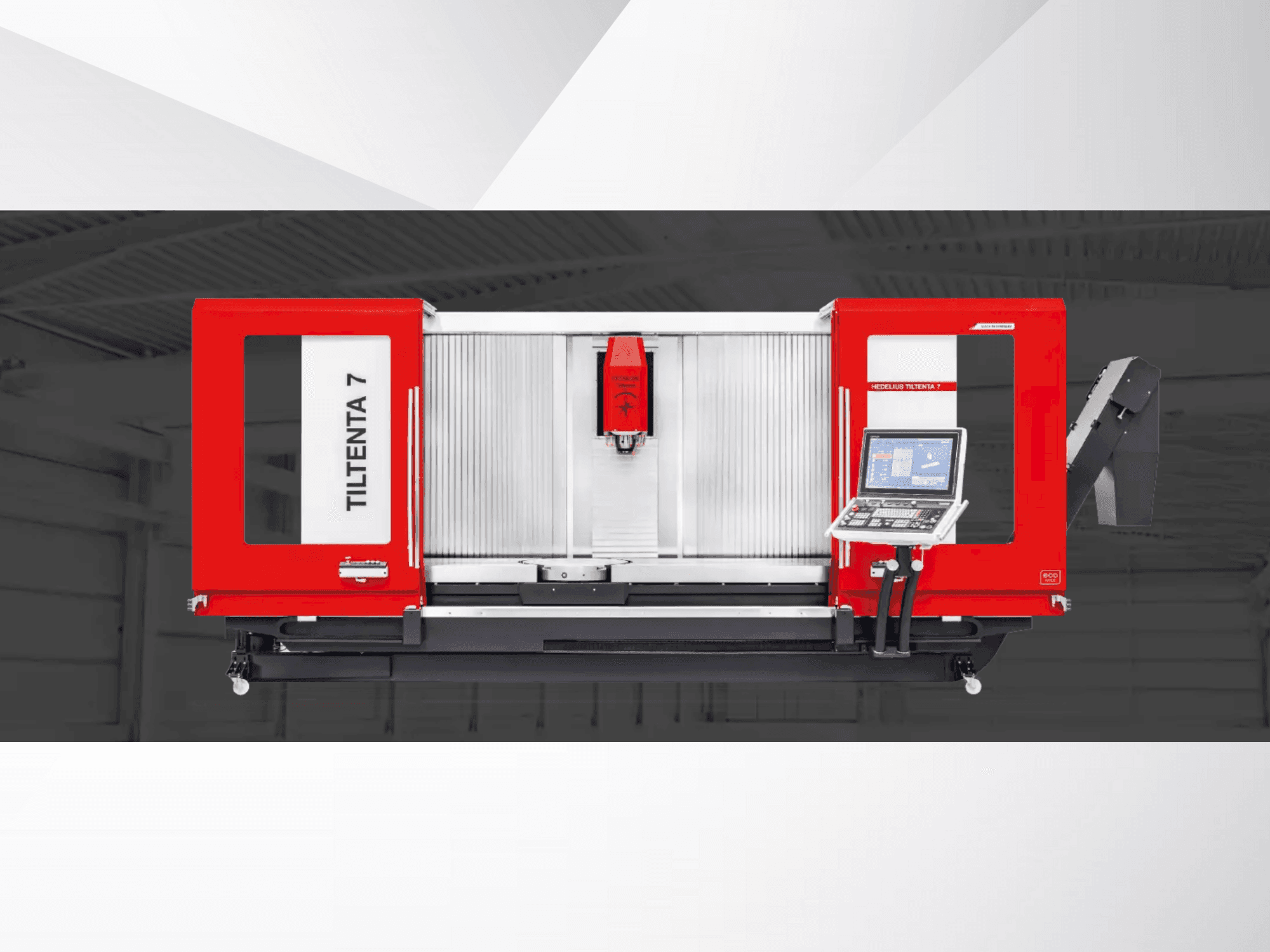 Frontansicht der HEDELIUS Tiltenta 7 Maschine