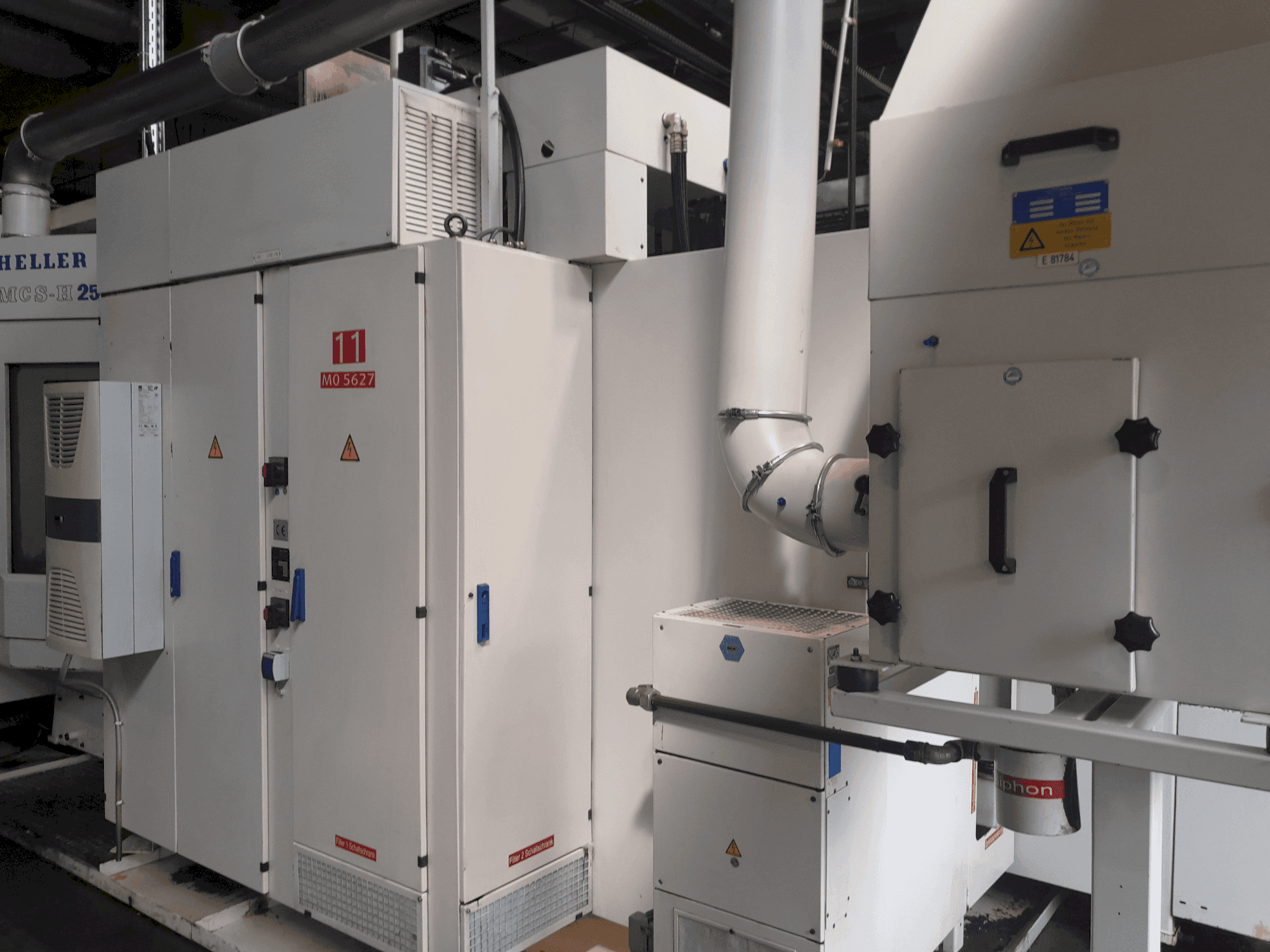 Seitenansicht der HELLER MCS-H 250 Maschine