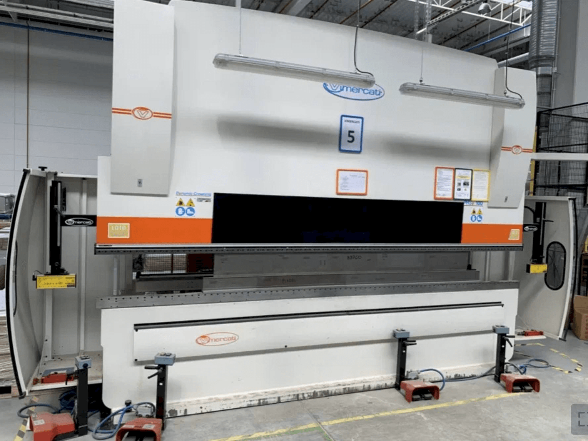Frontansicht der Vimercati PHSY 100x4080 Maschine