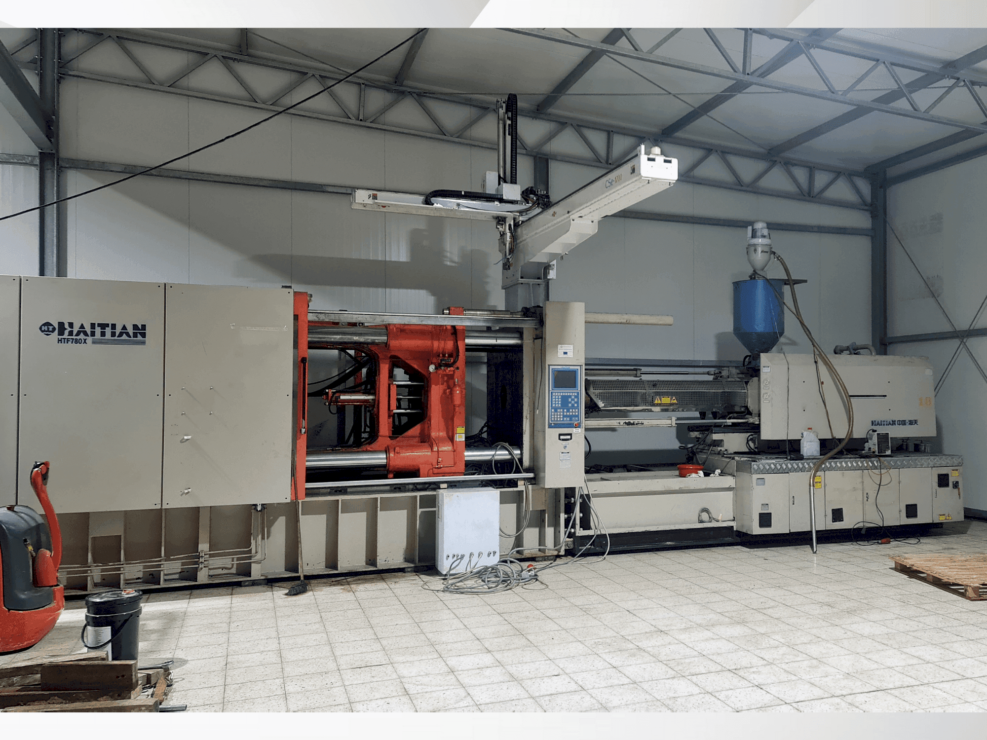 Frontansicht der HAITIAN HTF 780x Maschine