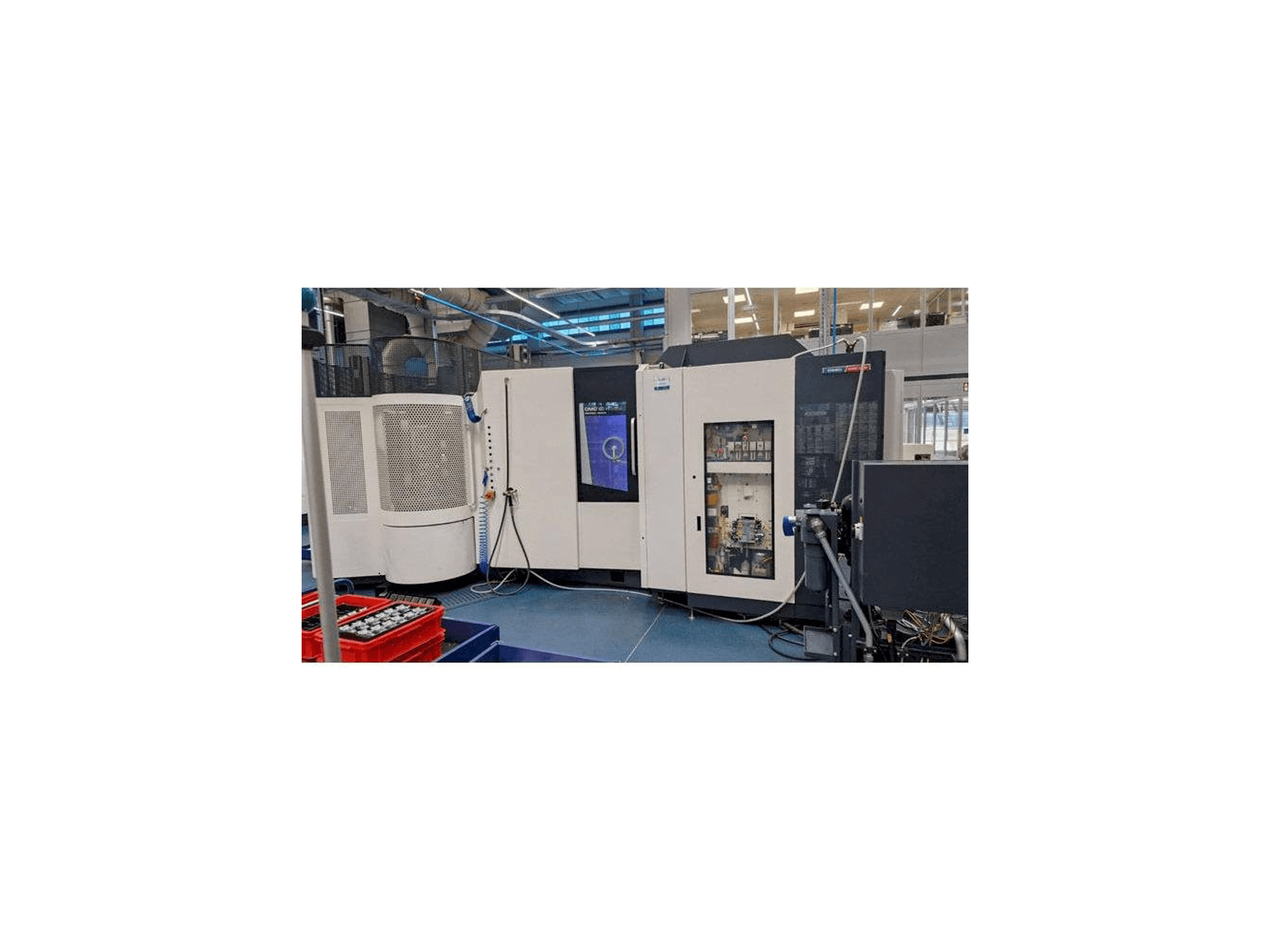 Frontansicht der DMG DECKEL MAHO DMC 60H Linear Maschine