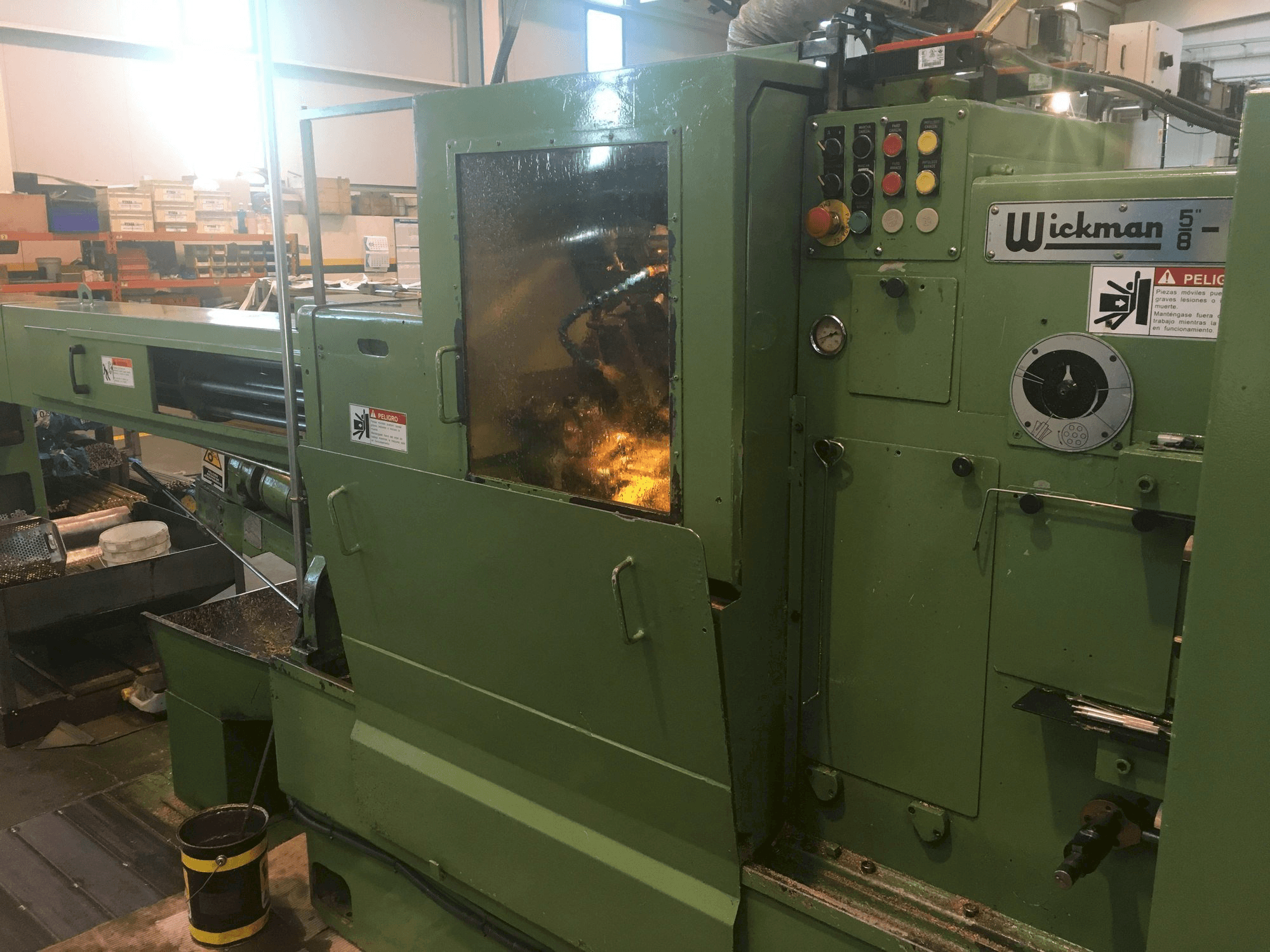 Frontansicht der Wickman 5/8-6 Maschine