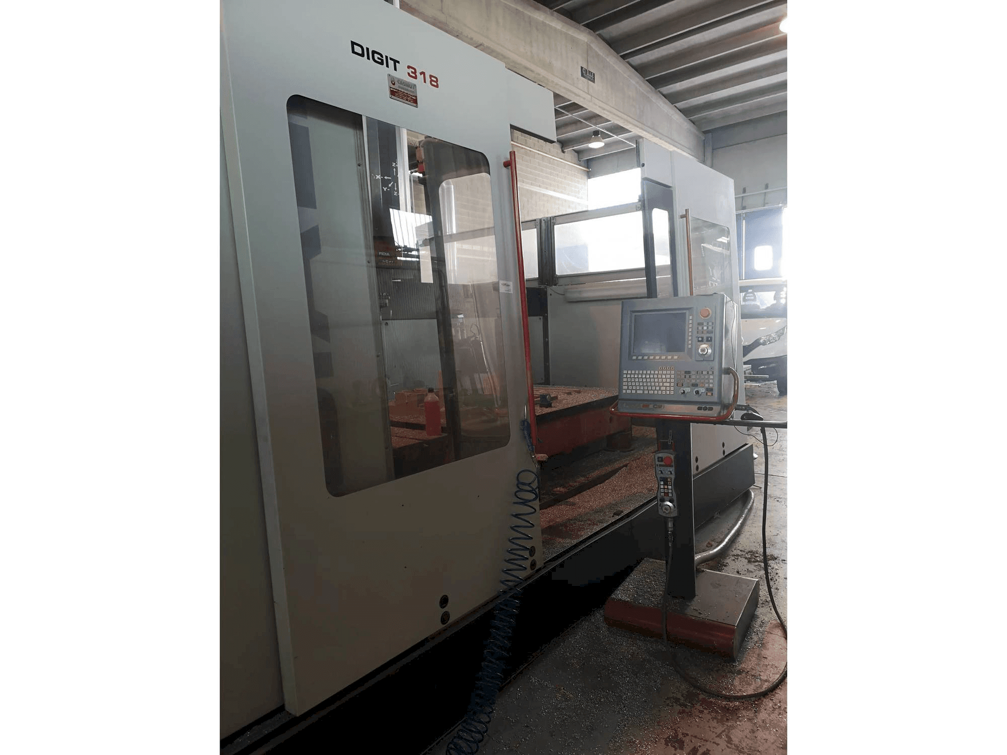Linke Seitenansicht der Fidia DIGIT 318 FH Maschine