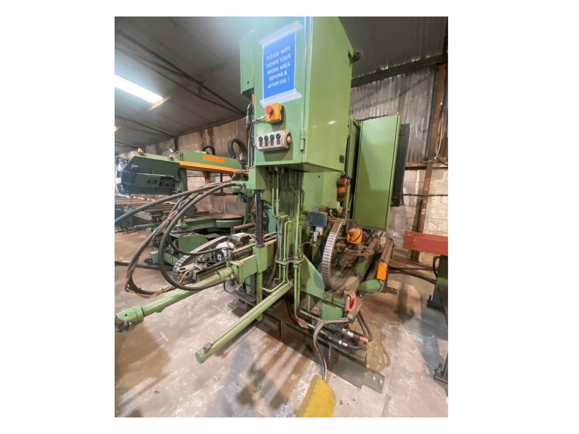 Frontansicht der Peddinghaus BDL760/3 with Meba 400DG-700 Maschine