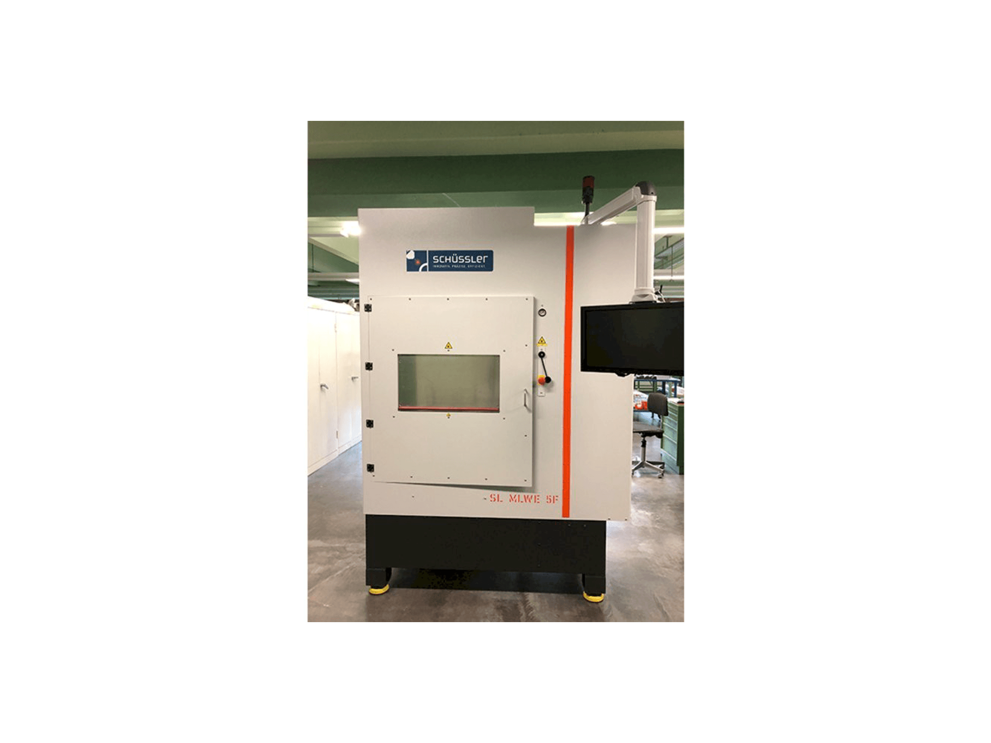 Frontansicht der Schussler SL MLWE 5F Maschine