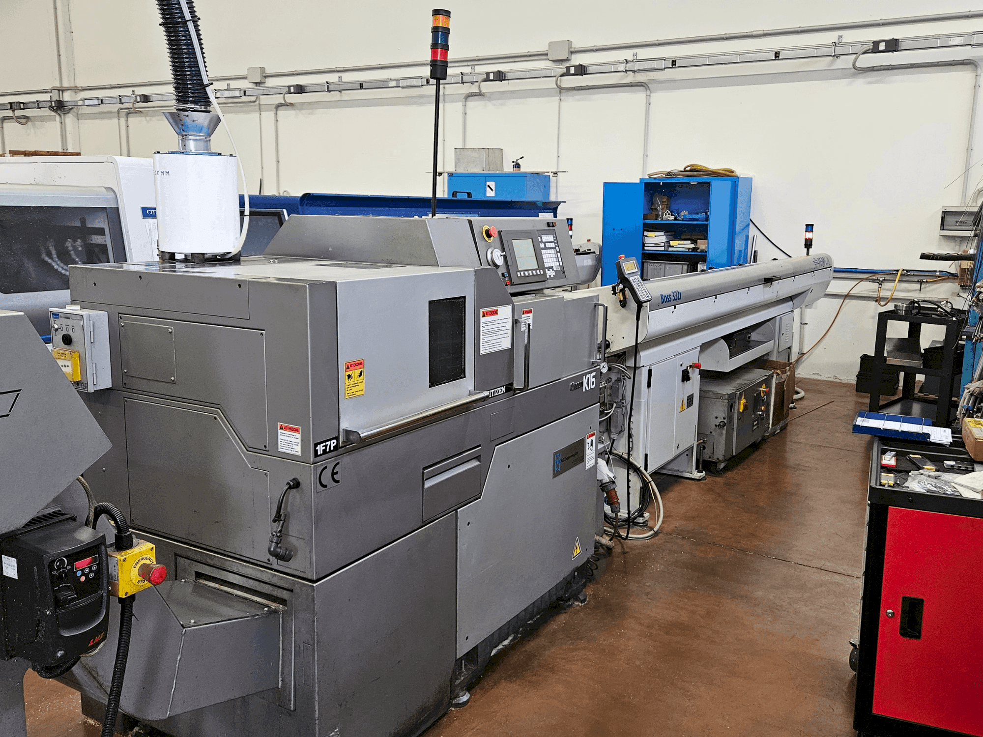 Frontansicht der Citizen Cincom K16 VII Maschine