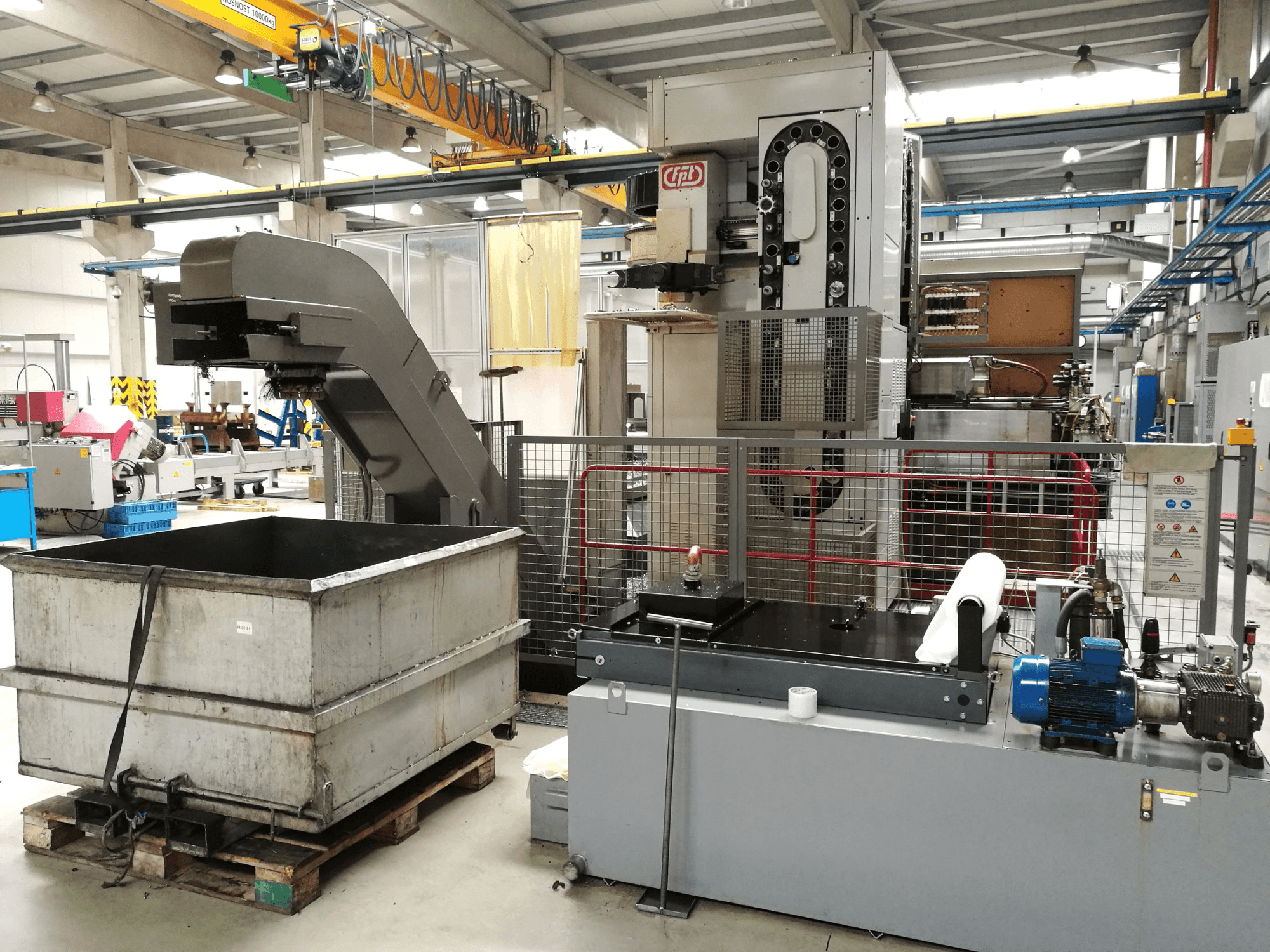 Frontansicht der FPT AREA M Maschine