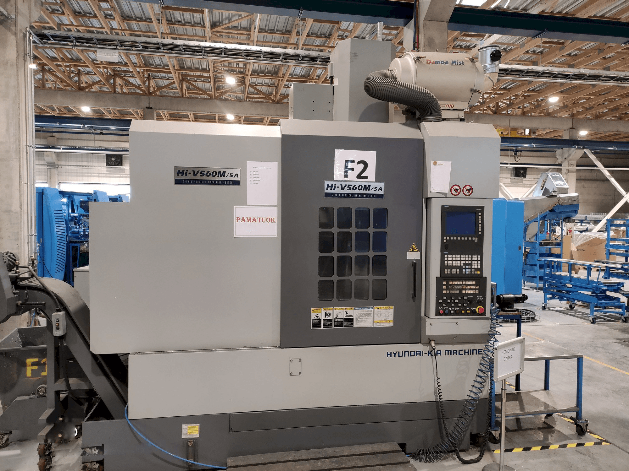 Frontansicht der Hyundai Kia Hi-V560M/5A Maschine