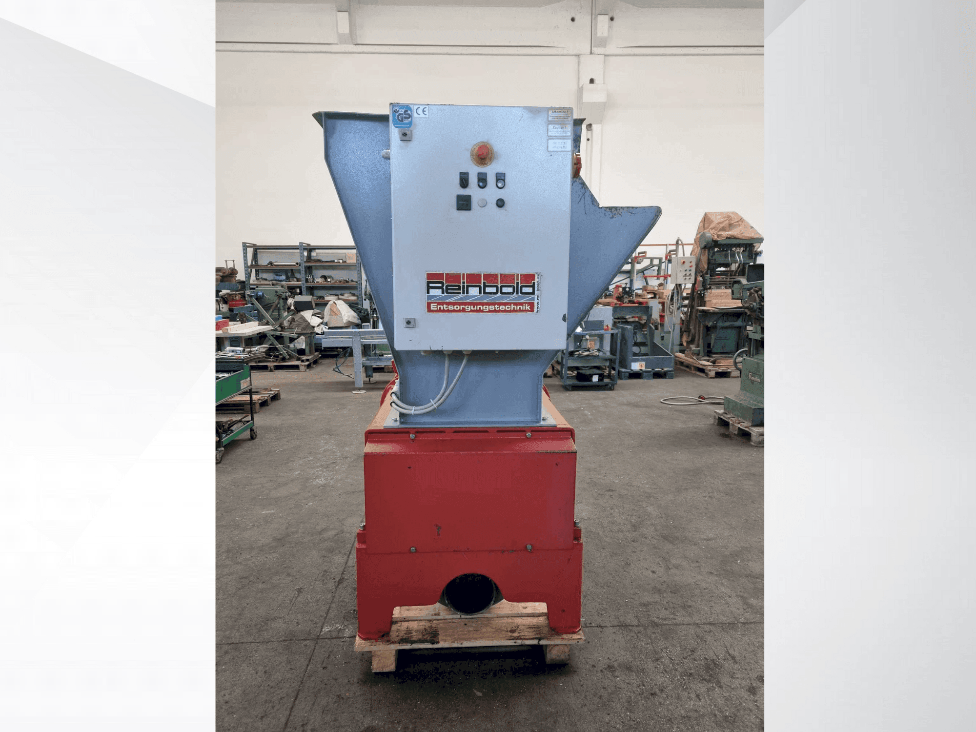 Frontansicht der REINBOLD RMZ 500 Maschine